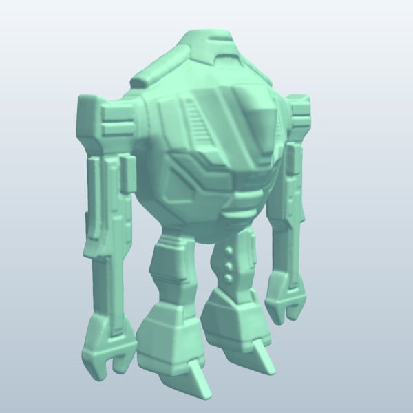 fig robot v1 el la estatuilla mítico criaturas imprimible lowpoly míticas 3D print model - Mito3D