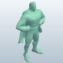 fig superherocape v3 caped supereroe figurina persone stampabile lowpoly 3d print model - Mito3D