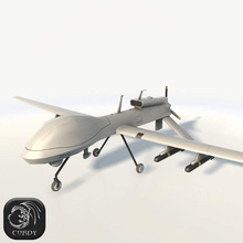 fighter drone mq-1 predaror 1 3ds air battle cordy droid fbx game hand lower lowpoly military model mq obj painted plane poly predator ready remote texture uav vehicle 3d print model - Mito3D