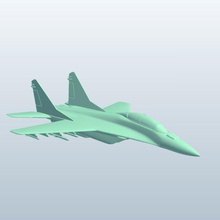 avcı jetrussian v1 Rus jet silah zırh yazdırılabilir lowpoly 3d print model - Mito3D