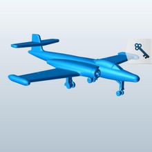 fighter wingtip fueltanks v1 fuel tank plane aircraft printable lowpoly 3d print model - Mito3D