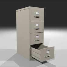 filing cabinet opening drawers business drawer file folder furnishings furniture model office open phantomliving 3d print model - Mito3D