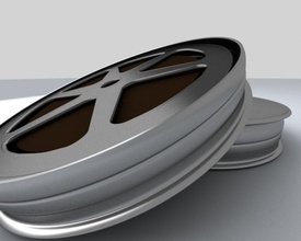 film spool 3dpixelfive - Elektronik medium Modell Film player video 3d print model - Mito3D