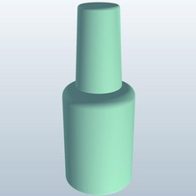 prego do dedo paint garrafa de v1 unhas a pintura pessoal cuidados printable lowpoly pessoais 3d print model - Mito3D
