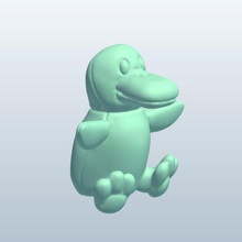 finger puppet duck v1 toys printable lowpoly 3d print model - Mito3D