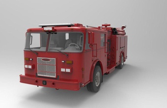İtfaiye kamyonu araba acil durum ateş ichingteam endüstriyel makine model kurtarma kamyon araç 3d print model - Mito3D