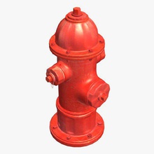 firehydrant v1 un incendie la bouche d'incendie à l'extérieur imprimable lowpoly 3d print model - Mito3D