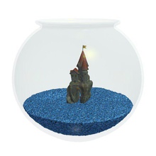 fish bowl v1 de pescado bol los hogares elementos imprimible lowpoly artículos para el hogar 3d print model - Mito3D