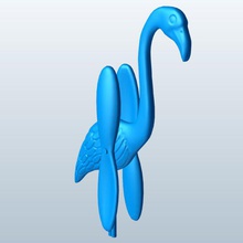 flamingo v1 Hof spinner Dekorationen bedruckbar ist lowpoly 3d print model - Mito3D