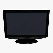 flat screen television v1 tv electronics printable lowpoly 3d print model - Mito3D