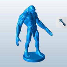 golem di carne v1 mitico le creature stampabile lowpoly mitiche 3d print model - Mito3D