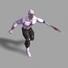 flesh golem attack character creatures human mingdaniel model monster zombie 3d print model - Mito3D