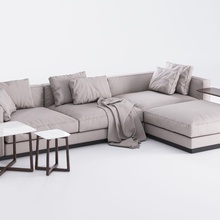 flexform pleasure sofa 3dhighmodel architecture couch design furnishings furniture live lounger model modern 3d print model - Mito3D