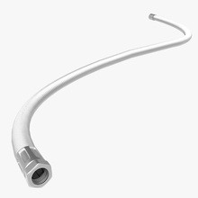flexible steel cable accessory air conduit connecting fluid furniture handle hose industrial inox liquid metal model nasa newlc pathdeform piping shower spray tube 3d print model - Mito3D
