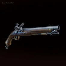 flintlock pistola 18 19 de antigüedades carabina equipo arma fuego jamesblake3d militar modelo mosquete el la realista rifle guerra 3d print model - Mito3D