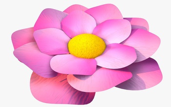 Blume antonio92276 Modell Blütenblatt rosa pflanze klein 3d print model - Mito3D
