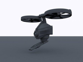 fly robot dron weapons 3d print model - Mito3D