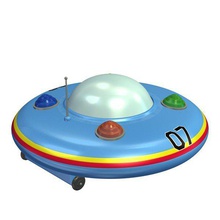 flying saucer v1 rc toys printable lowpoly 3d print model - Mito3D