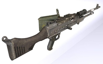 fn m240 7 62 62mm exército dhhh arma herstal a máquina metralhadora mag mag58 mg militar modelo moderno otan nós 3d print model - Mito3D