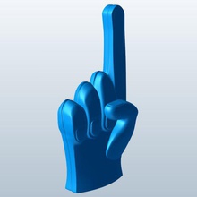 Schaum finger v1 Neuheit Neuheiten bedruckbar ist lowpoly 3d print model - Mito3D