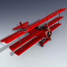 fokker Dreidecker 1 adam Flugzeug baron film Deutsch historische rot walker Krieg Welt 3d print model - Mito3D