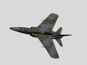 folland gnat f1max aircraft airplane capun f1 max fighter military plane 3d print model - Mito3D