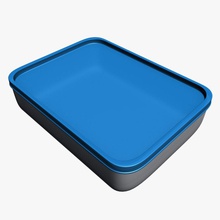 food container anchor animation bin box enclosure lid lines model storage tupperware tupper 3d print model - Mito3D