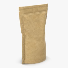la nourriture sous vide sac de 2 3d molier 3ds café le conteneur rapide les aliments international modèle pack l'emballage des paquets papier sachet produit protection l' joint d'étanchéité snack zip 3d print model - Mito3D