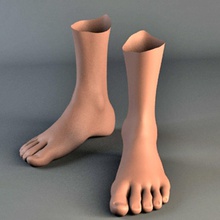 pied 3deverart nu corps caractère la femelle jeune fille les gars de l'homme dame jambes sexe masculin nude personne réel réaliste chaussures femme 3d print model - Mito3D