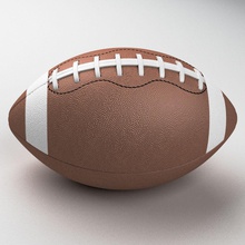 bola de futebol a atividade américa bolas dis3d equipamento jogo liga modelo jogando esporte superbowl equipe brinquedo eua 3d print model - Mito3D