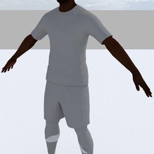 joueur de football 2 athlète caractère footballeur jeu les gars l'homme bas sexe masculin modèle poly prêt le soccer studios vt 3d print model - Mito3D