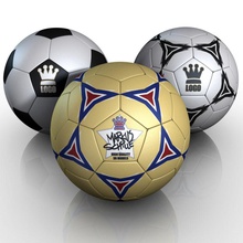 football soccerball 3d balls custom customizable fotball logo markuss model playing soccer sport standard texture traditional 3d print model - Mito3D