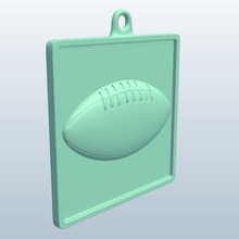 futbol v1 anahtar fob öğeleri yazdırılabilir lowpoly 3d print model - Mito3D