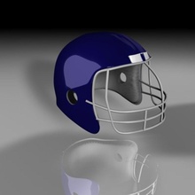 footballhelmetc4d la armadura de fútbol footballhelmet c4d helm el casco modelo rchristen deporte 3d print model - Mito3D