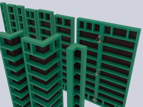 Schalung 3ddriver Architektur Gebäude Beton Bau form Rahmen Industrie Modell - Modul panel vorgefertigt Schild Struktur Unterkonstruktion tool Wand Arbeit 3d print model - Mito3D