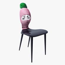 fornasetti chair 3dlibrary 3ds contemporary creative furnishings furniture gstaad hd lux max model photorealistic plastic purple realistic vray 3d print model - Mito3D