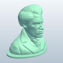 frederickdouglass v1 historical bust frederick douglass statues busts printable lowpoly 3d print model - Mito3D