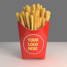 french fries beverage calories chipped commercial fast food fry junk lunch meal model potato realistic restaurant snack tsrmc vray 3d print model - Mito3D