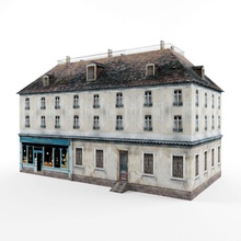 Fransız ev v1 mimarlık tuğla şehir İngilizce Avrupa fantezi daha düşük lowpoly model eski poly sahne shire taş yapısı tema konağında tudor dünya xxxgaurangaxxx 3d print model - Mito3D