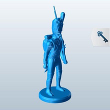 french imperial guard v1 people printable lowpoly 3d print model - Mito3D