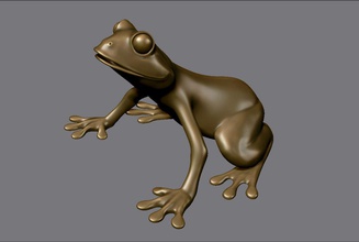 kurbağa delik kapalı 3d amfibi hayvan avage karakter highpoly model n yazdırır prototipleme ray toad v V-ray'in yaban hayatı 3d print model - Mito3D