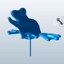 v1 iplik kurbağa bacağı yard spinner dekorasyon bacaklar yazdırılabilir lowpoly 3d print model - Mito3D