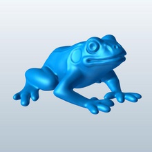 frog v1 coin bank novelties printable lowpoly 3d print model - Mito3D
