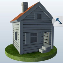 front gable house v1 Haus pet hideaway Neuheiten bedruckbar ist lowpoly 3d print model - Mito3D