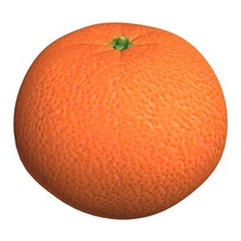 Obst-v1 clementine Essen Obst bedruckbar ist lowpoly 3d print model - Mito3D
