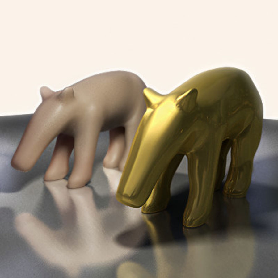 lustig tapir Tier canine Charakter Hund komisch gold italia Italien Modell notizia oro paulnaples striscia tapirino tapiro 3D print model - Mito3D