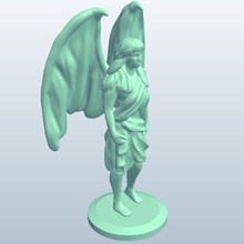 fúrias v2 mítico criaturas printable lowpoly míticas 3d print model - Mito3D