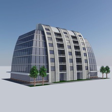 fütüristik daire şehir kurma hd - modern konut kavramı Daire mimarlık engeller bina kavram kiralık gelecek oyun ev model omnienergy kırsal sahne yapısı karo kentsel 3d print model - Mito3D