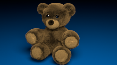 fuzzy bear toy animals item props 3d print model - Mito3D