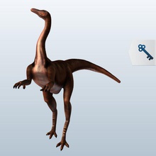 gallimimus v1 dinosaurs printable lowpoly 3d print model - Mito3D